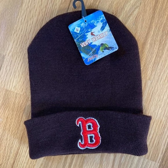 Boston Red Sox Dark Brown Winter Hat NWT OS - Picture 1 of 6
